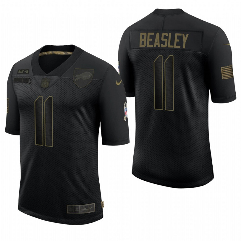 Men's Black Buffalo Bills #11 Cole Beasley Salute To Service Limited Stitched NFL Jersey